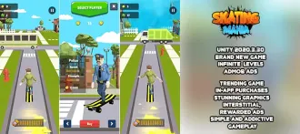 Skating Mania | Brand New Hypercasual Adventure SellUnitySourceCode source code