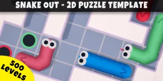 Snake Out | Unity 2D Puzzle Template + Editor source code