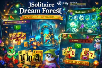 Solitaire Dream Forest – Free Solitaire Card Game Unity Source Code source code