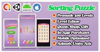 Sorting Puzzle - Unity Game Template source code