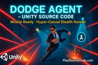 Stealth Runner / Dodge Agent – Mobile Unity Template source code
