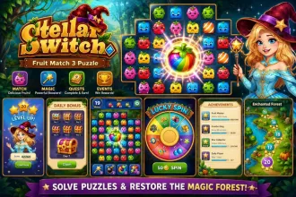 Stellar Witch Fruit Match 3 Puzzle Unity Source Code source code