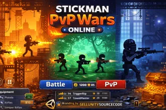 Stickman PvP Wars Online – Multiplayer Shooter Unity Source Code source code