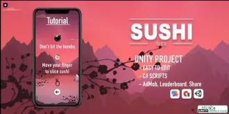 Sushi Slice - iOS Source Code sellunitysourcecode. source code