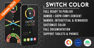 Switch Color - Unity | Admob + GDPR source code