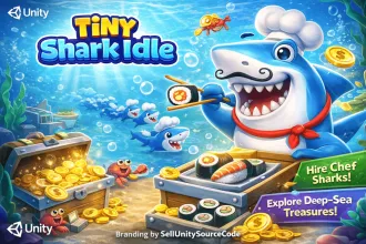 Tiny Shark Idle: Underwater Sushi Empire Tycoon Unity Source Code source code