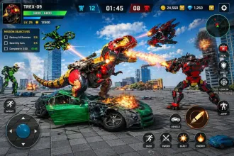 Trex Robot Transformation Unity Game source code