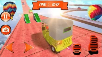 Tuk Tuk Auto Rickshaw Mega Ramp Stunt Impossible T SellUnitySourceCode source code