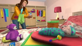 Virtual Sister Happy Mom Newborn Baby Family Game SellUnitySourceCode  source code