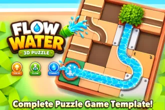 Water Flow 3D Puzzle Game - Complete Game Template (5,700+ Levels) source code