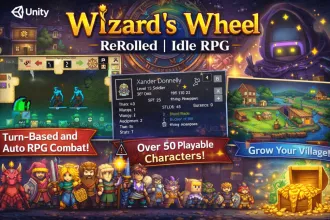 Wizard’s Wheel: ReRolled – Pixel Idle RPG Unity Source Code source code