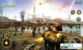 WW2 Survival War Prisoner : FPS Shooting Game SellUnitySourceCode source code