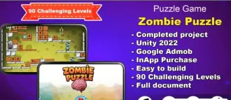 Zombie Puzzle – Unity – Admob SellUnitySourceCode source code