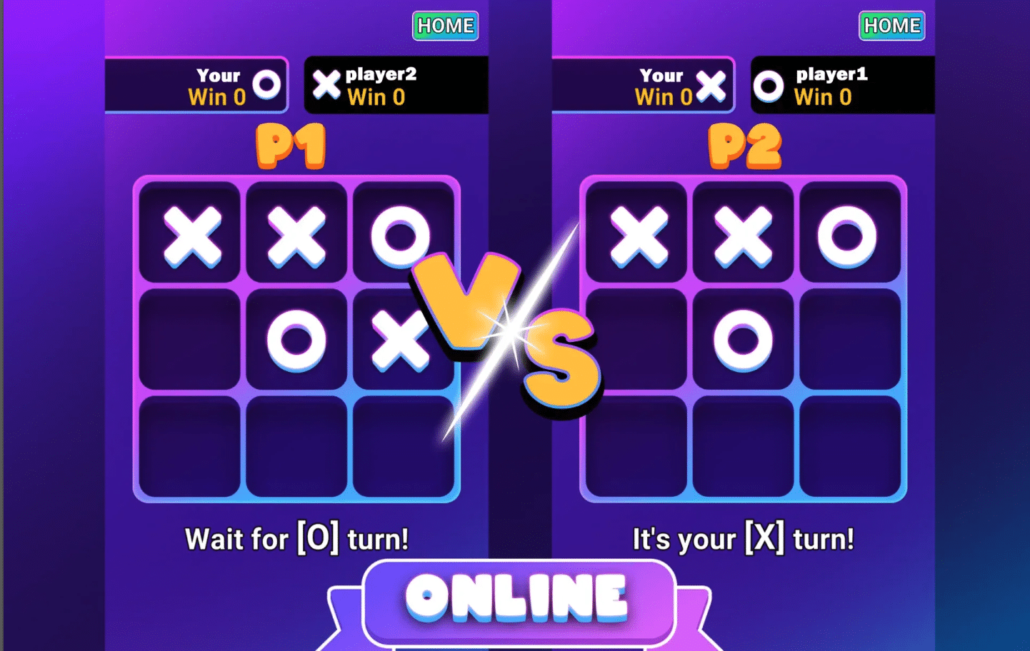Tic Tac Toe – Unity Source Code with Photon Fusion 2 (AI + Online) screenshot 4