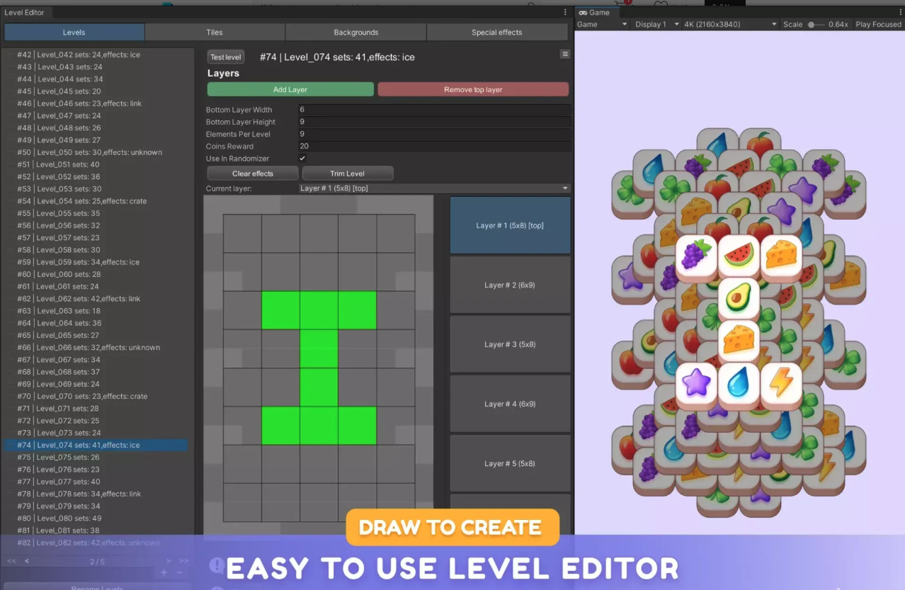 Tile Match | Template + Editor screenshot 8