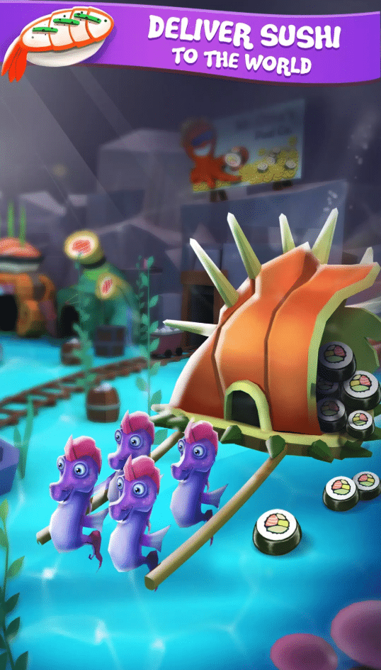 Tiny Shark Idle: Underwater Sushi Empire Tycoon Unity Source Code screenshot 3
