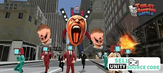 Toilet Monster Battle SellUnitySourceCode screenshot 3