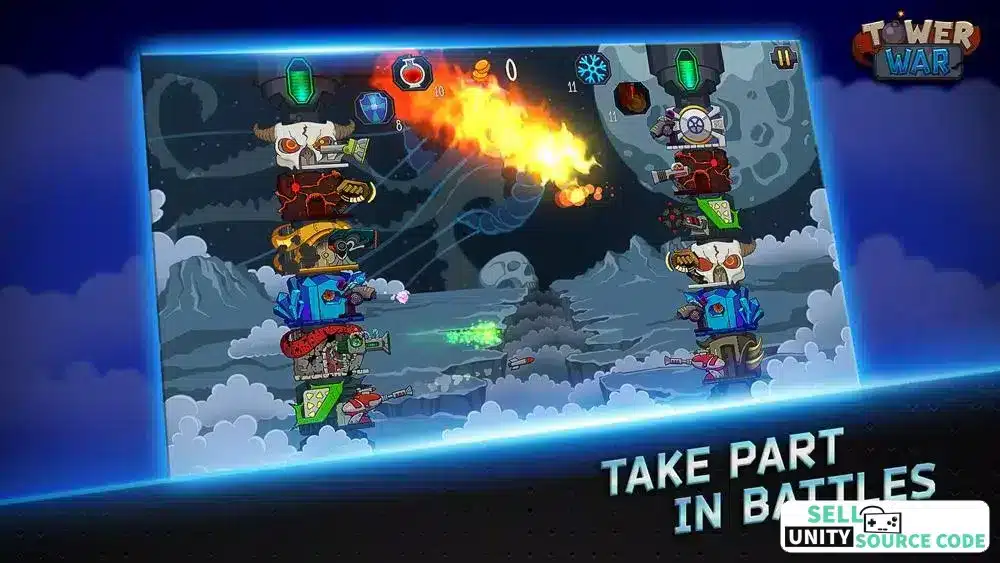 Tower War strategy games off Best Unity Games source code