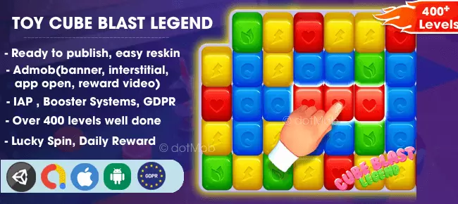 Toy Cube Blast Legend SellUnitySourceCode source code