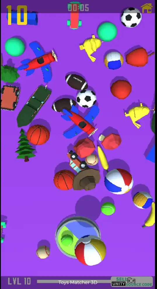Toys Matcher 3D SellUnitySourceCode screenshot 3