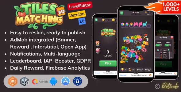 Triple Matching 3D – SellUnitySourceCode source code
