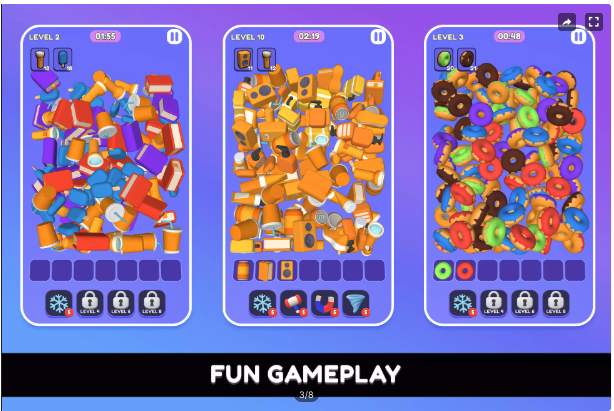 Triple Pick Unity Source Code – 3D Match Puzzle Game Template | SellUnitySourceCode.com screenshot 3