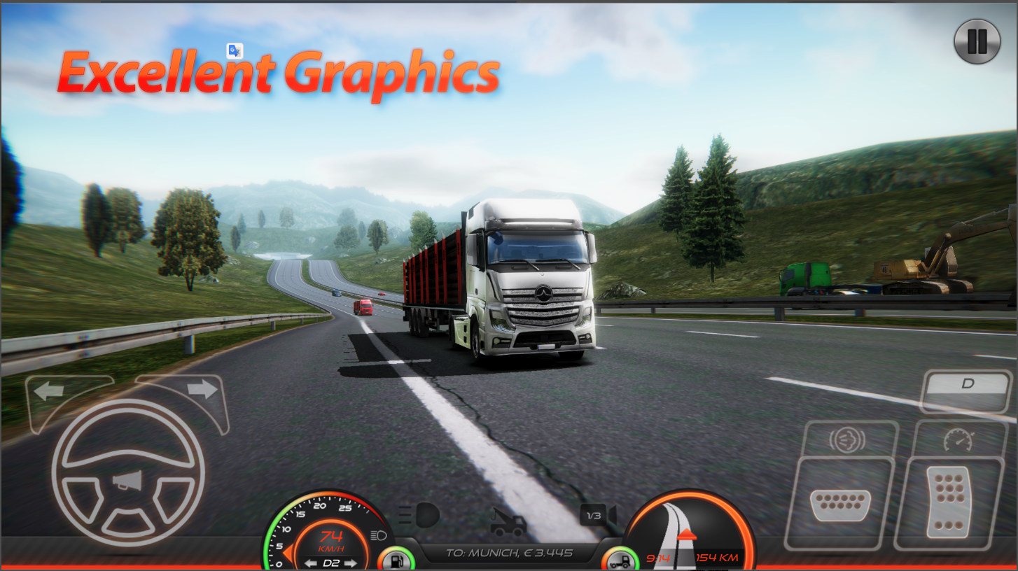 Truck Simulator Europe 2 Unity Source Code – Open World Truck Driving Simulator | SellUnitySourceCode.com screenshot 2