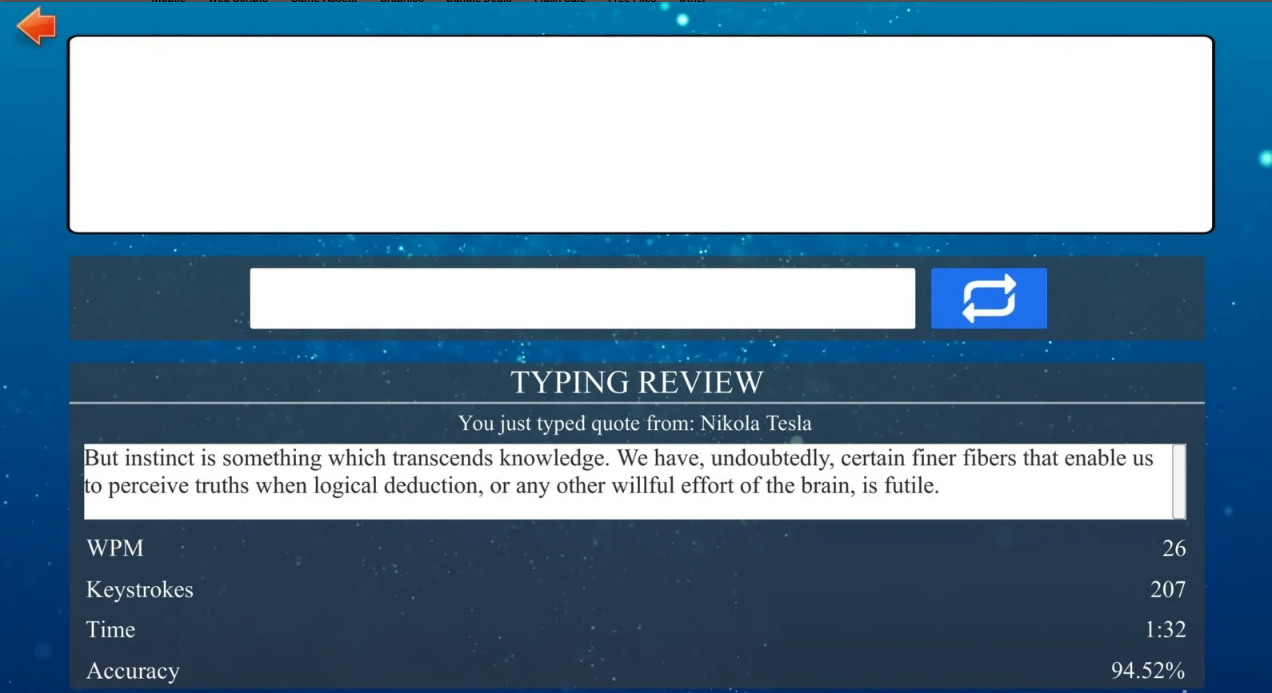 Typing Test - Unity Source Code screenshot 10