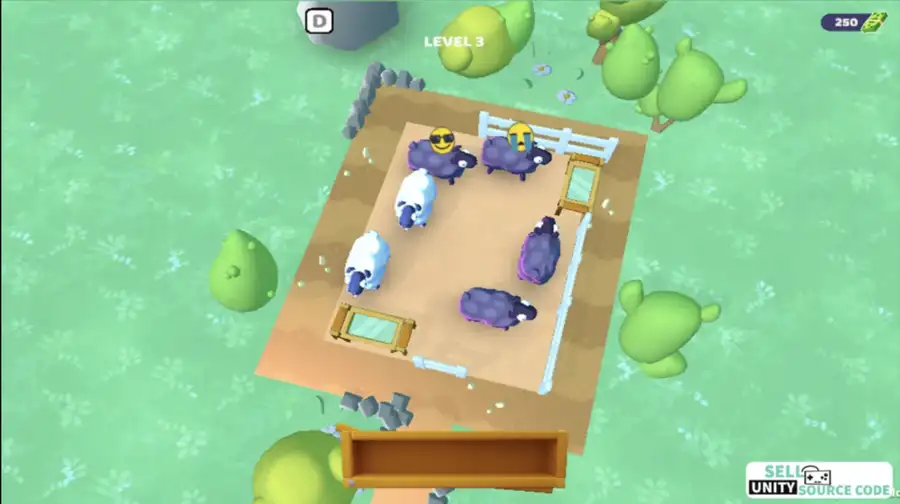 Unity game template -Merge sheep puzzle 3d SellUnitySourceCode screenshot 3