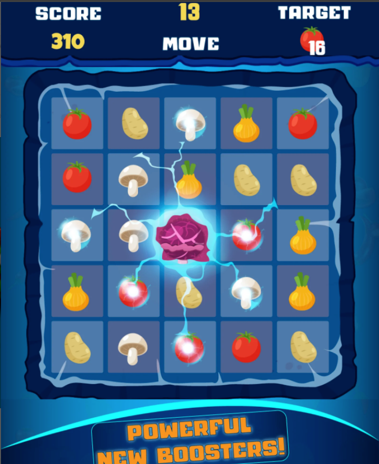 Vegetable Smash Match screenshot 2