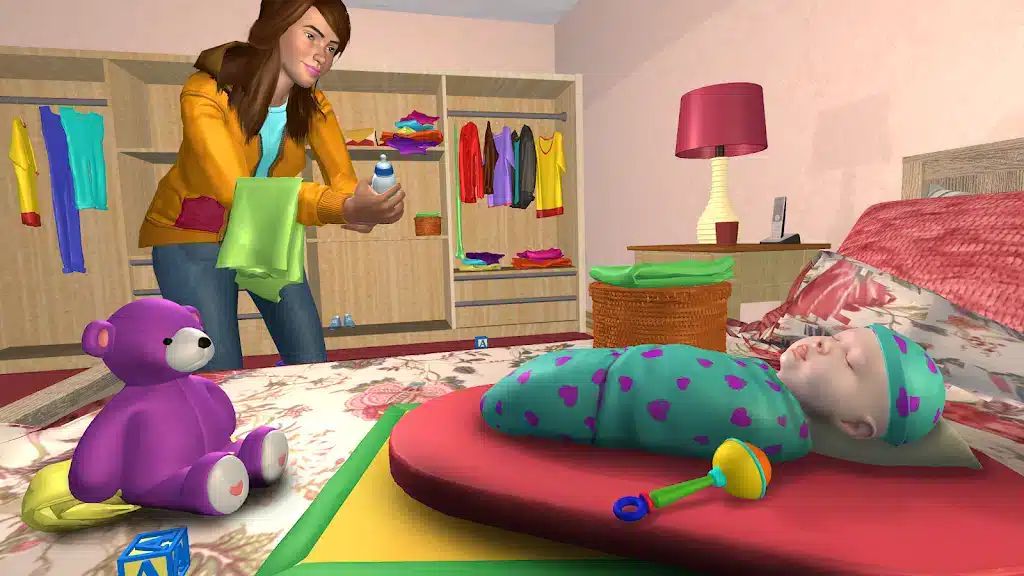 Virtual Sister Happy Mom Newborn Baby Family Game SellUnitySourceCode  screenshot 3