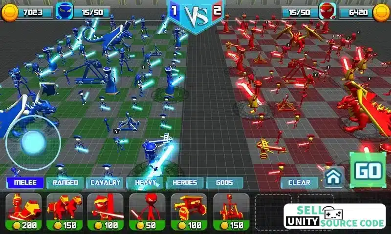 Wars of Star: Stick Warriors SellUnitySourceCode screenshot 2
