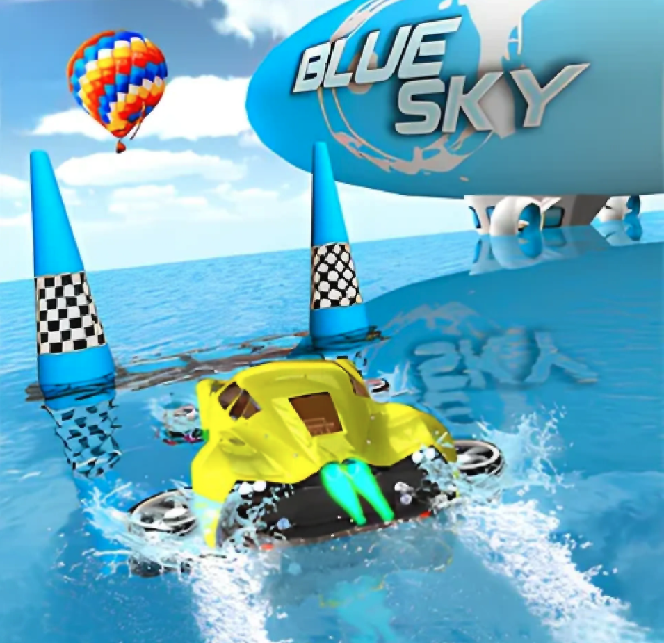 Water Car Stunt Racing Unity Source Code – Floating Car Racing Game Template source code