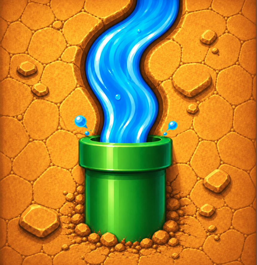 💧 Water Cave - Physics Puzzle Unity Game screenshot 2