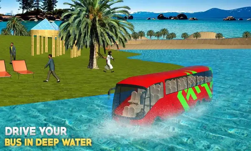 Water Surfer Coach Floating Bus 3D SellUnitySourceCode  screenshot 2