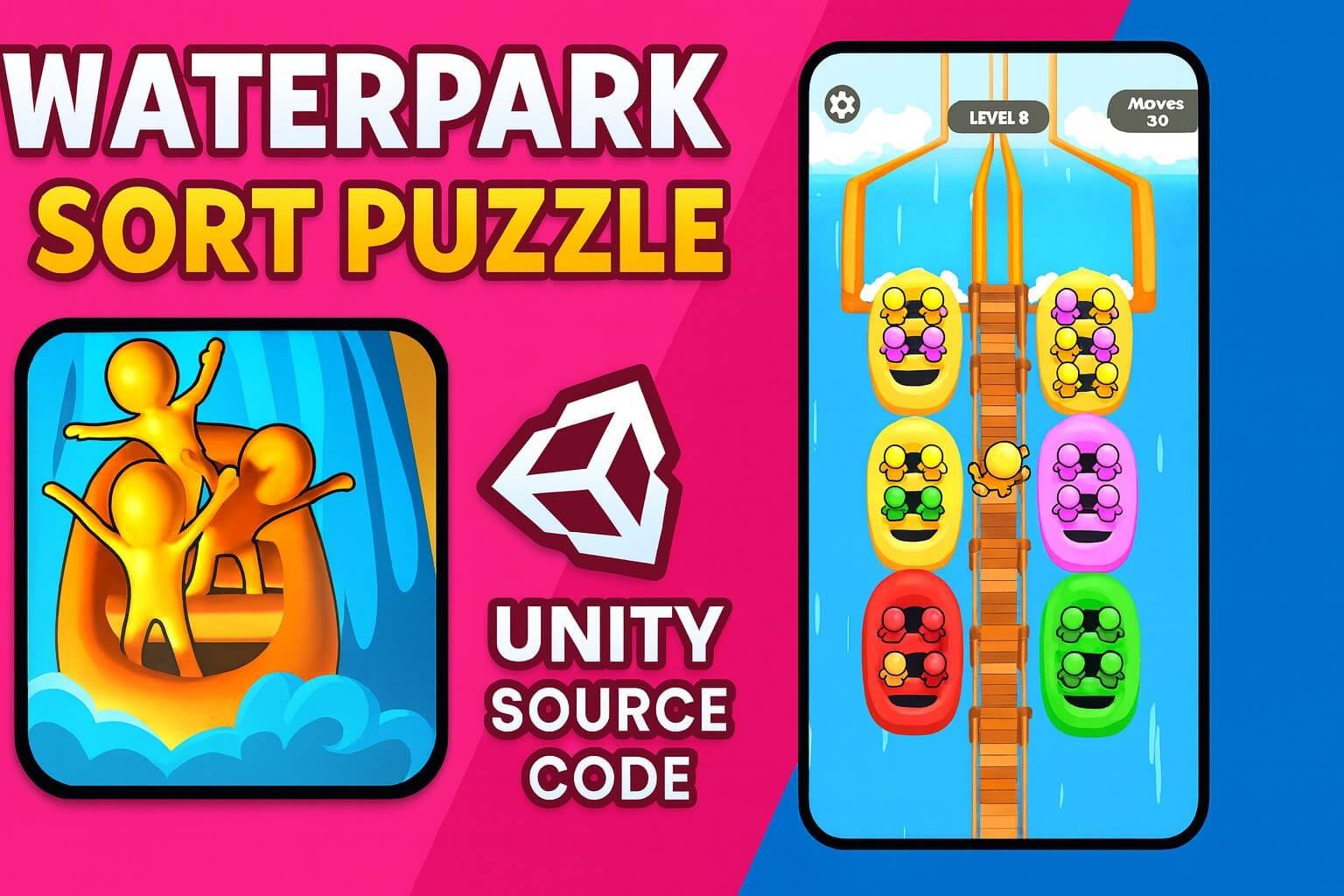 WaterPark Sort Puzzle Unity Game Source Code