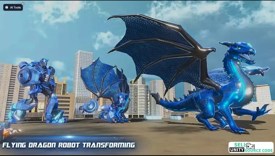 Wild Animal Robot: Multi Robot SellUnitySourceCode screenshot 4