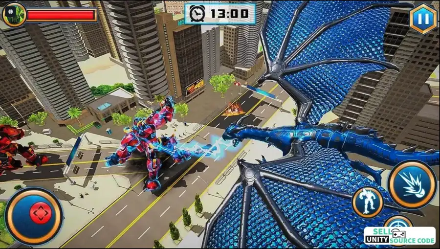 Wild Animal Robot: Multi Robot SellUnitySourceCode screenshot 5