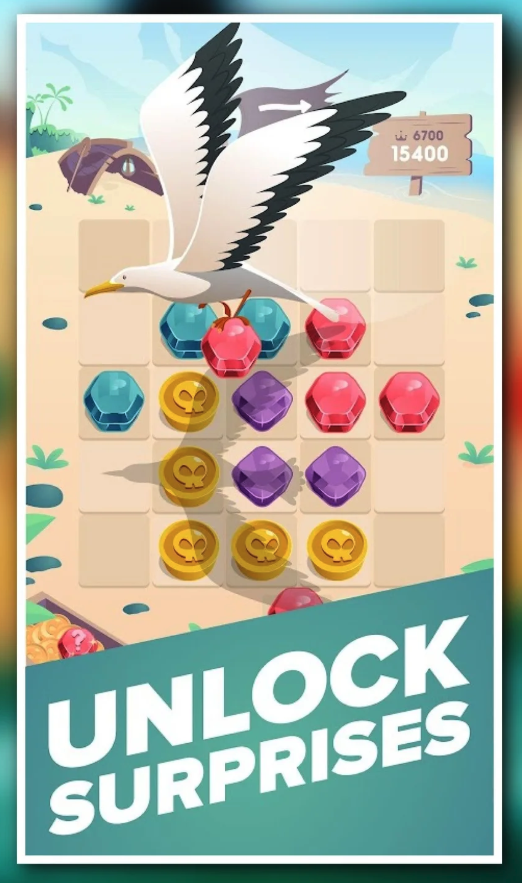 WindPi Gems Puzzle Unity Source Code – Relaxing Match-3 Casual Puzzle Game Template screenshot 9
