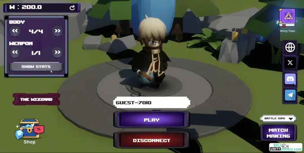 Wizzy – Web3 Multiplayer Online Wizzard Battle Blo SellUnitySourceCode  screenshot 2