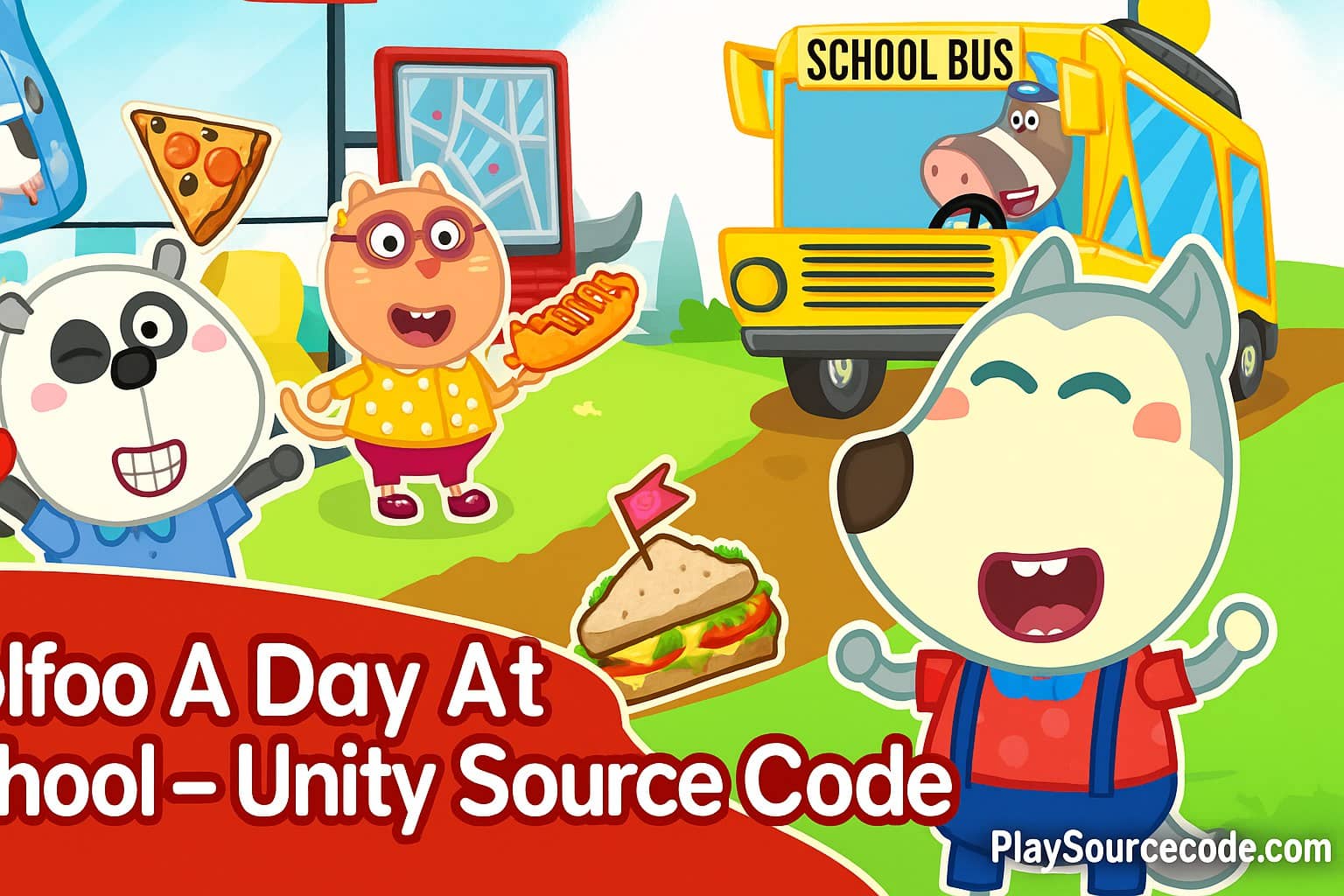 Wlofoo A Day At School Unity Sourcecode screenshot 5