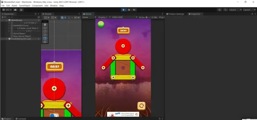 Wooden Nut Puzzle SellUnitySourceCode screenshot 3
