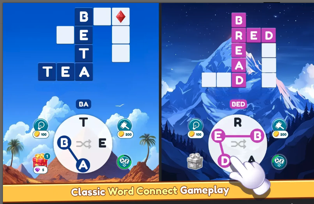Word Connect: Game Toolkit | 500 levels screenshot 2