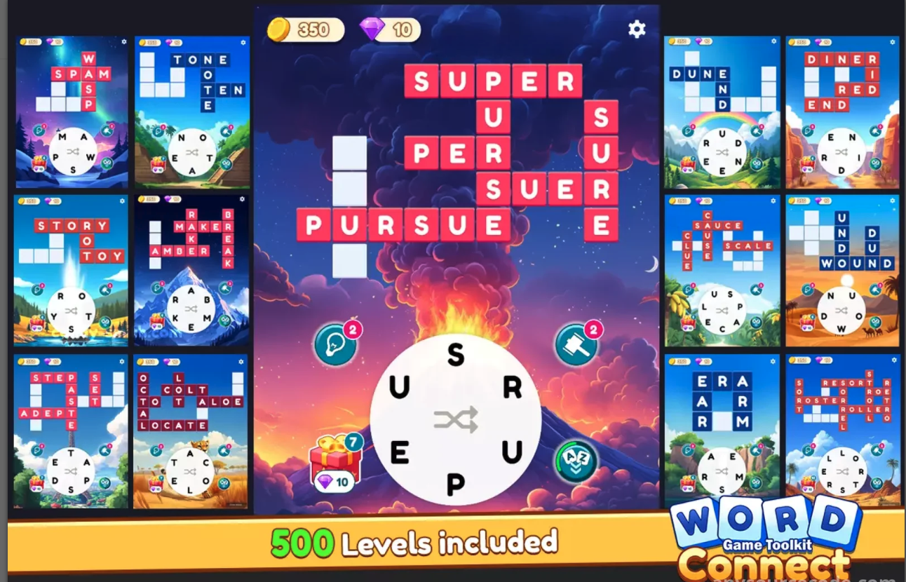 Word Connect: Game Toolkit | 500 levels screenshot 5
