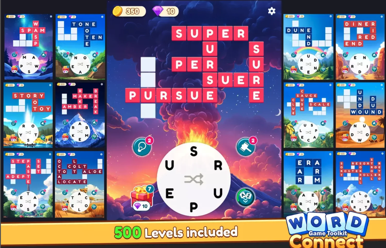 Word Connect: Game Toolkit | 500 levels screenshot 6