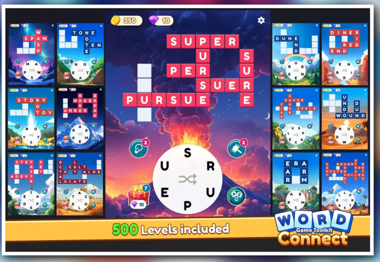 Word Connect: Game Toolkit | 500 levels screenshot 10