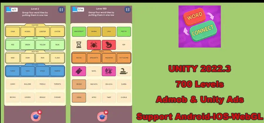 Word Connect Puzzle – SellUnitySourceCode screenshot 2