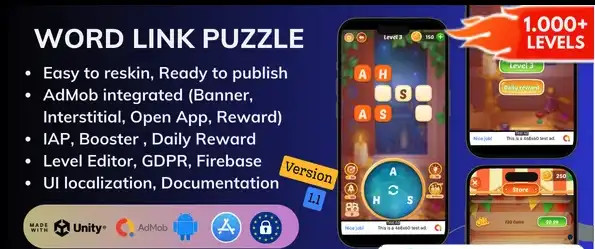 Word Link Puzzle – SellUnitySourceCode  source code