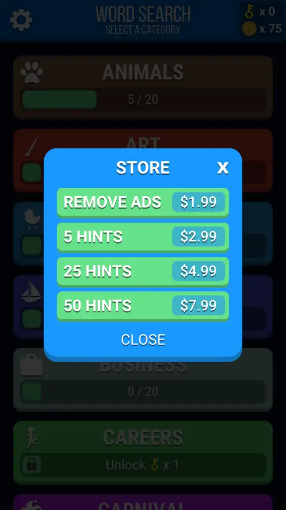 Word Search – Puzzle Game SellUnitySourceCode screenshot 4