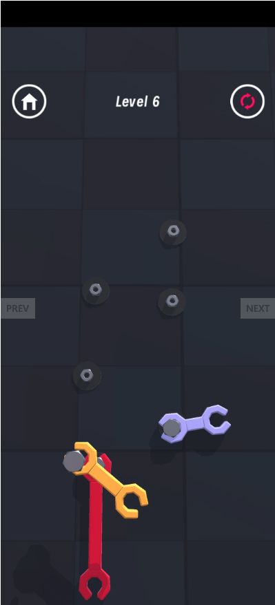 Wrench Puzzle Unity Source Code – Screw &amp; Bolt Brain Puzzle Game | SellUnitySourceCode.com screenshot 3